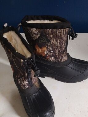 Kids' Camo Winter Boots in Brown/Black